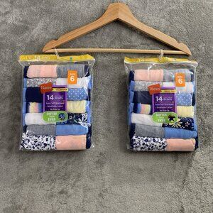 Hanes Briefs Youth Girls Size 6 Tagless Soft Breathable Cotton Lot Of 28 Undies